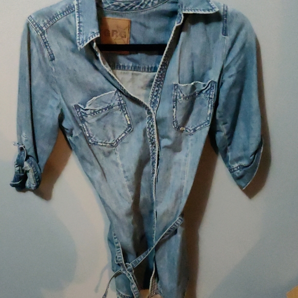 Denim top - Picture 3 of 4